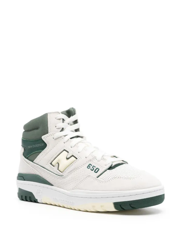 New Balance 650 high-top Leather Sneakers White FARFETCH IN