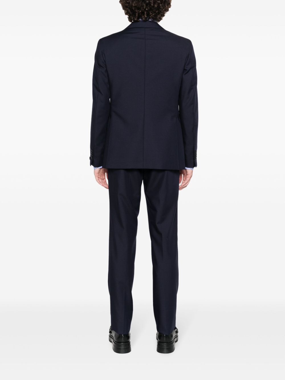 Shop Tagliatore Single-breast Notch-lapel Blazer In Blue