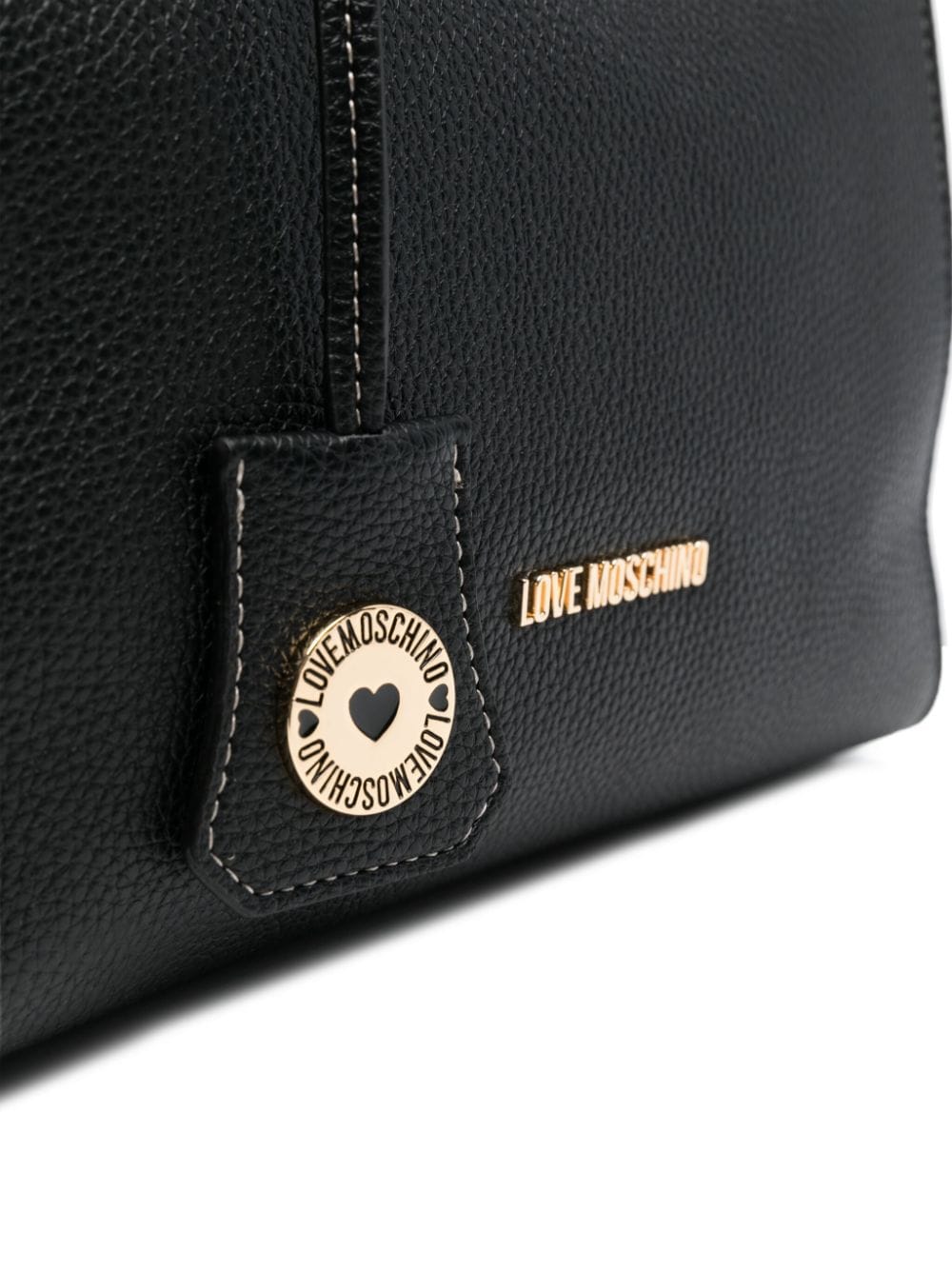 Love Moschino Shopper met logo Zwart