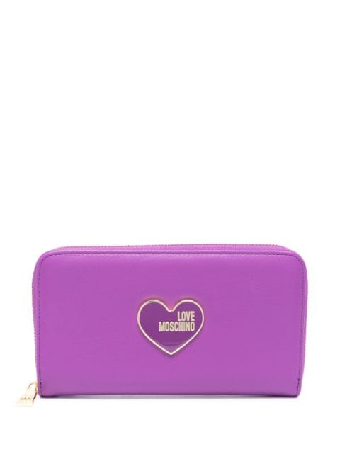Love Moschino logo-plaque leather wallet 
