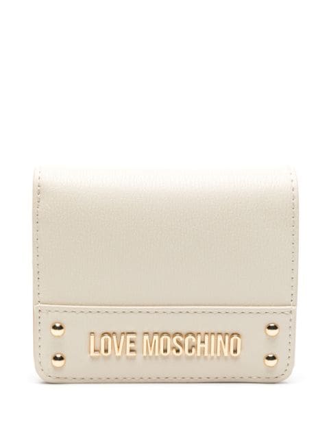 Love Moschino logo-plaque bi-fold wallet