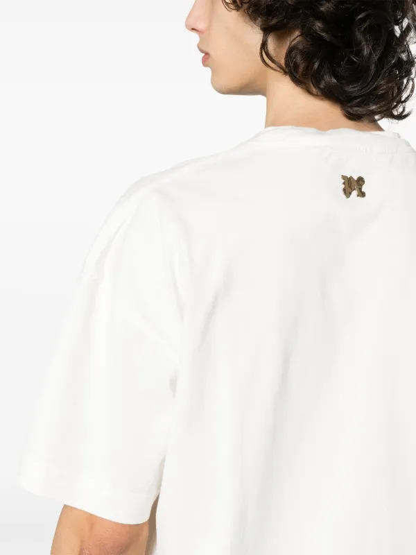 Palm Angels Burning モノグラム Tシャツ | ホワイト | FARFETCH JP