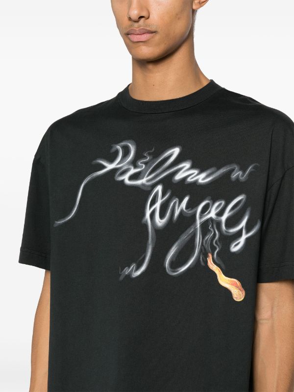 Palm Angels Foggy logo-print T-shirt - Farfetch