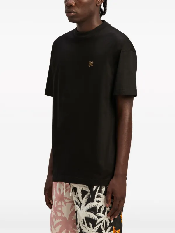 Palm Angels モノグラム Tシャツ | ブラック | FARFETCH JP