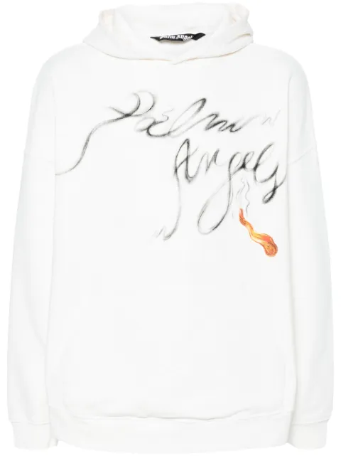 Palm Angels هودي بطبعة شعار 'فوغي'