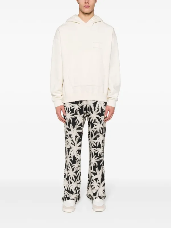 Palm Angels palm-tree Print Loose Trousers | Black | FARFETCH