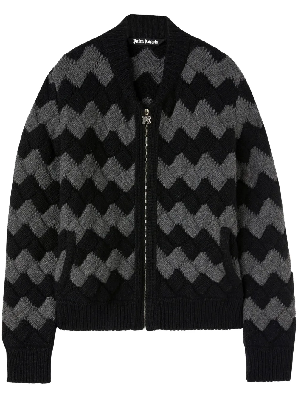 Palm Angels Bomber con stampa - Nero