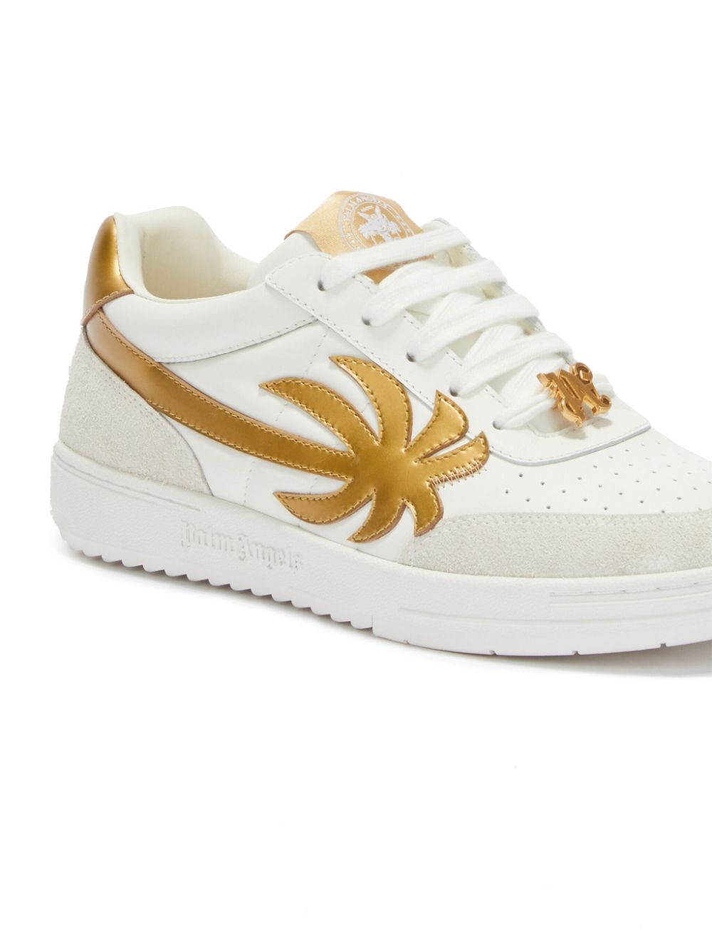 Shop Palm Angels Palm Beach University Sneakers In 白色