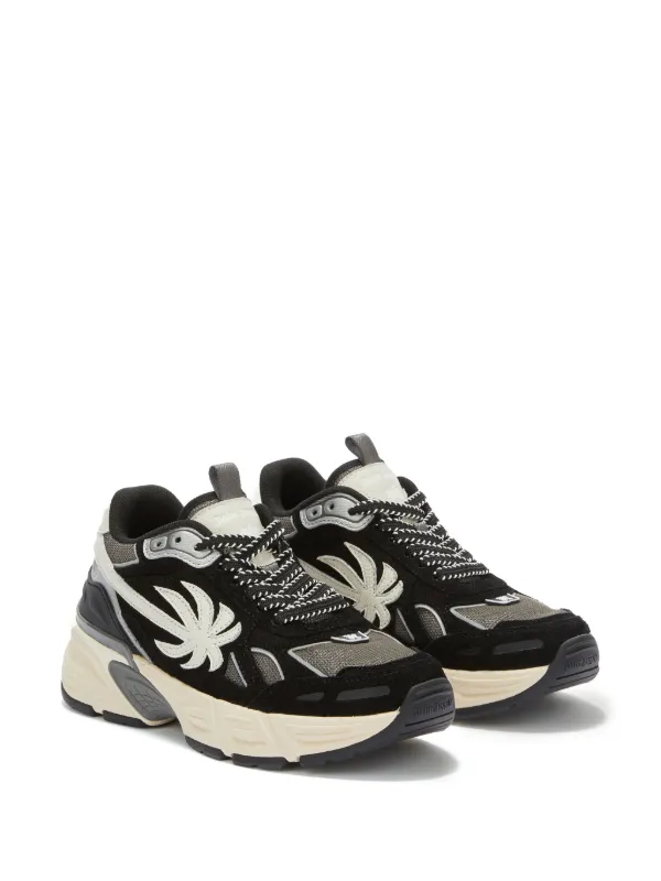 スニーカー Palm Angels PMIA098S24LEA001 THE PALM RUNNER Sneakers Palm Angels The Palm Runner Sneakers | Neutrals | FARFETCH
