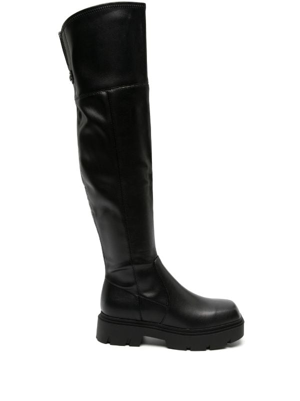 GUESS USA Rassa knee-high Leather Boots - Farfetch