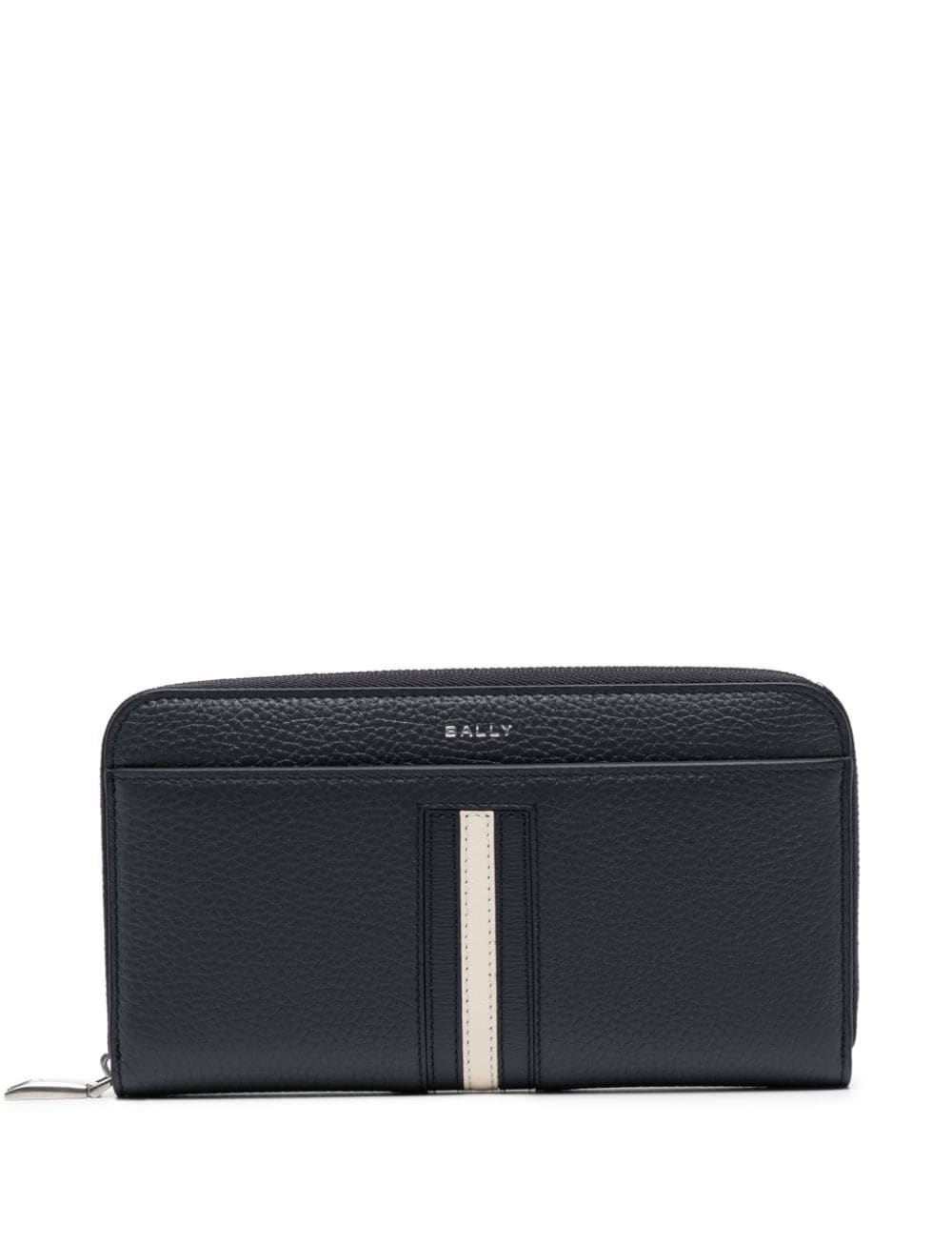 Bally Logo-print Leather Wallet In Blue