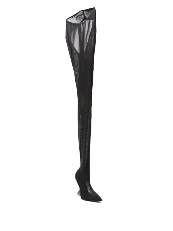 The Attico Cheopissima 105mm thigh-high Boots | Black | FARFETCH