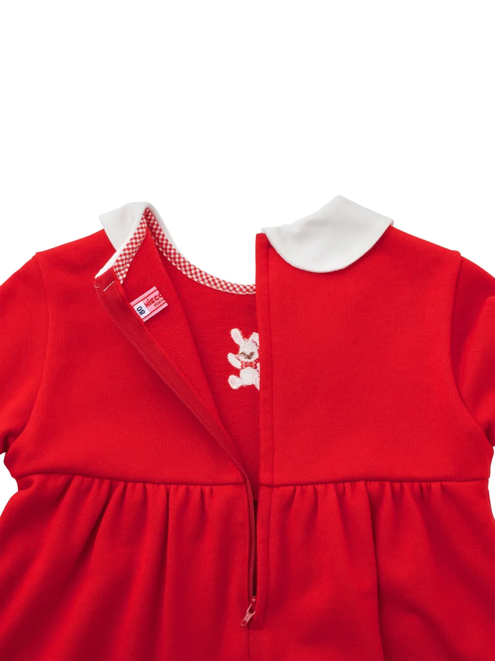 Miki House Jurk met lint Rood