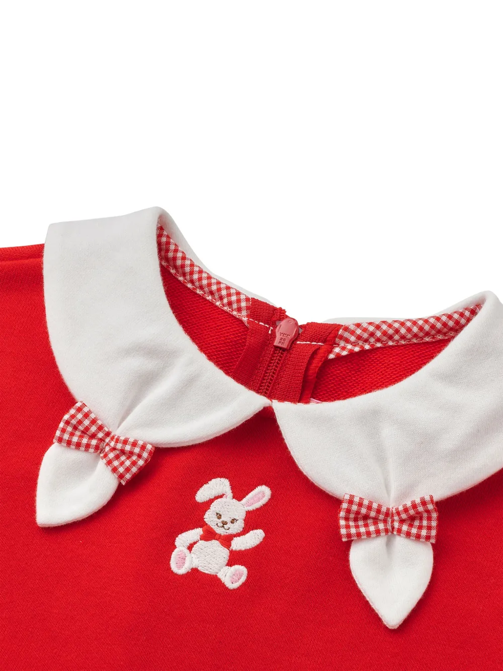 Miki House Jurk met lint Rood