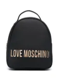Love Moschino logo-lettering backpack - Black