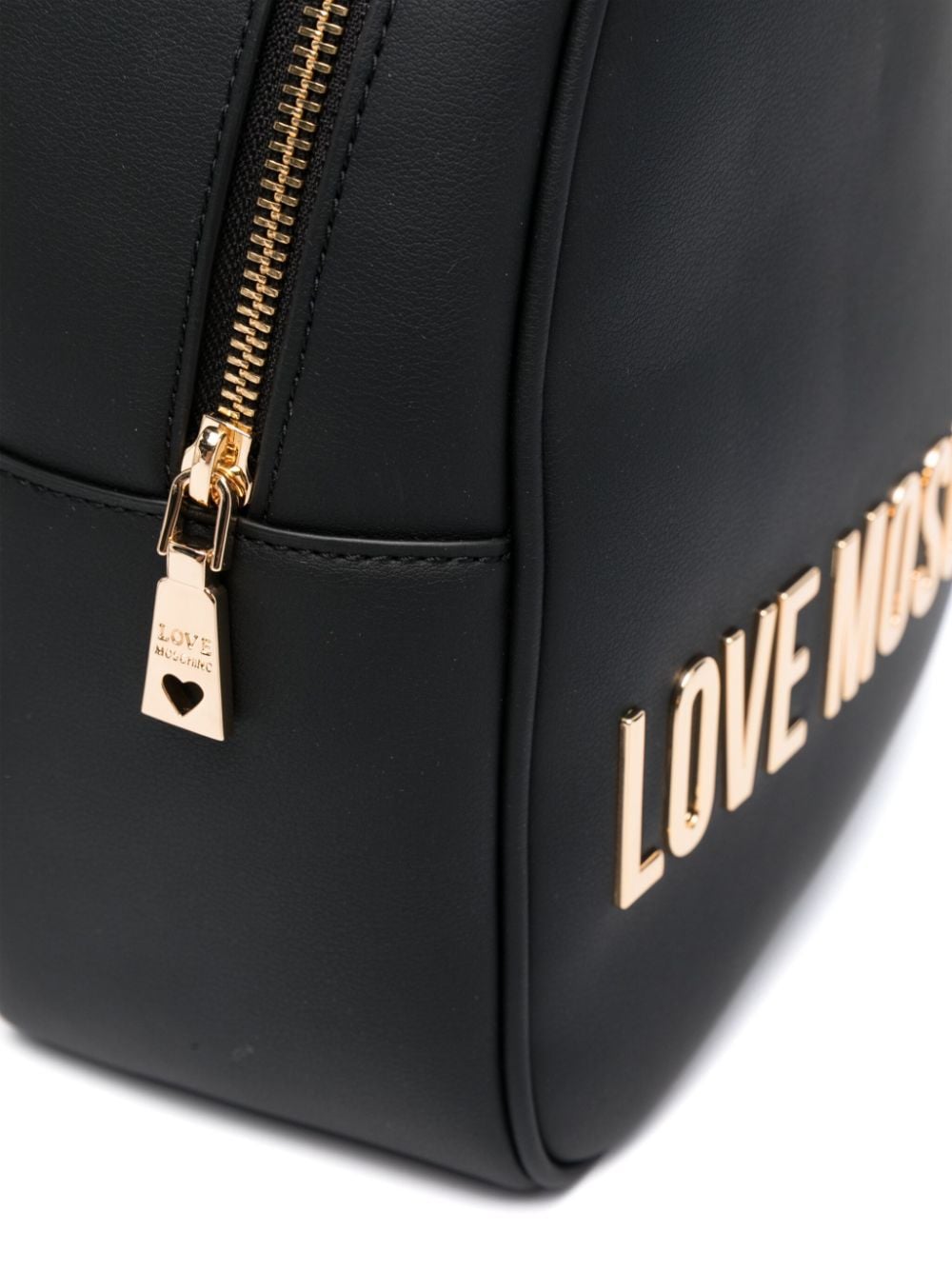 Shop Love Moschino Logo-lettering Backpack In Black