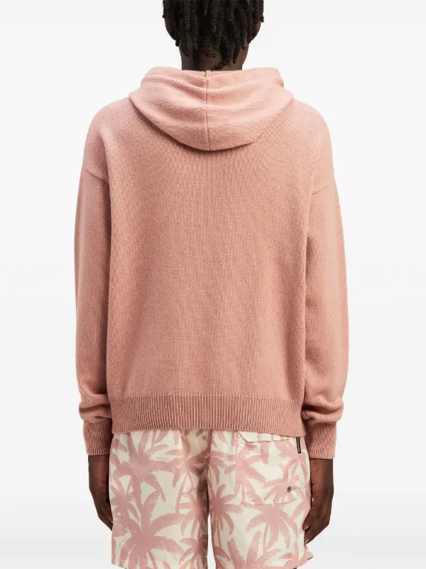 【関税込み】Palm Angels ピンク モノグラム フーディ Palm Angels モノグラム パーカー | ピンク | FARFETCH JP