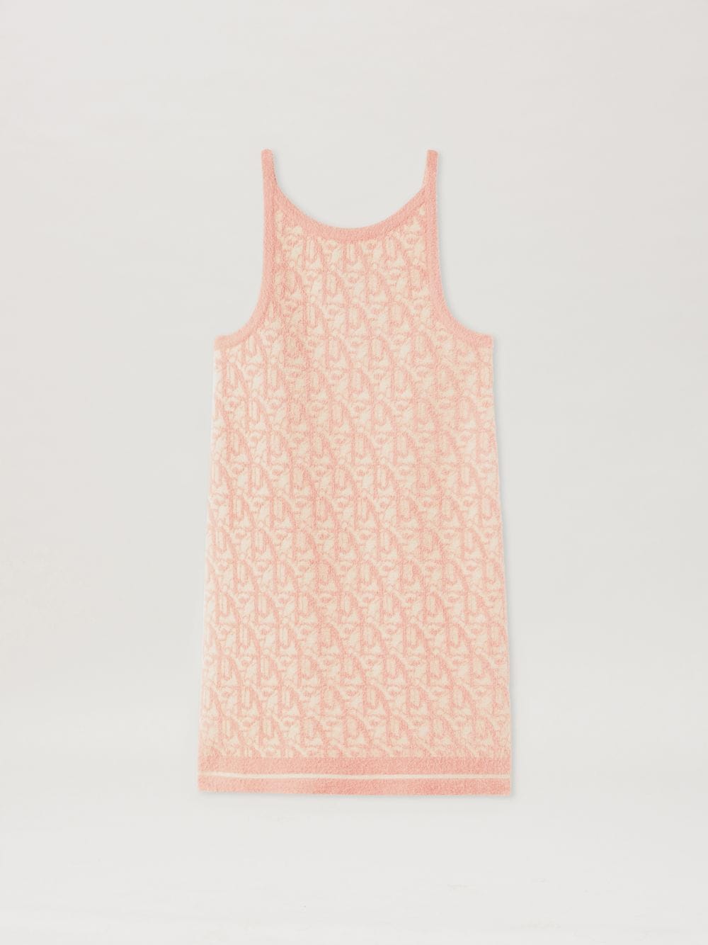 Palm Angels Monogram Jaquard Straps Dress In Pink