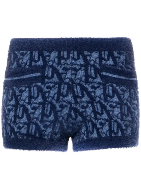Palm Angels shorts con monograma en jacquard