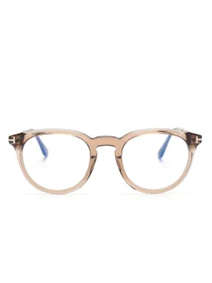 TOM FORD Eyewear Translucent pantos frame Glasses Farfetch