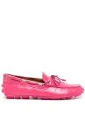Bally Kerbs crocodile-effect loafers - Pink