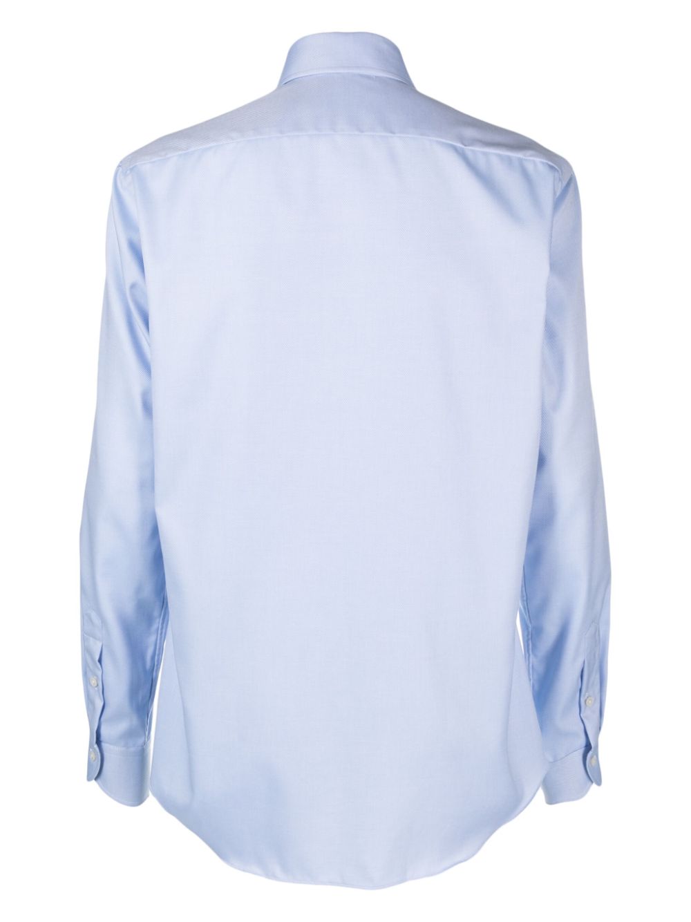 Xacus cutaway-collar cotton shirt - Blauw