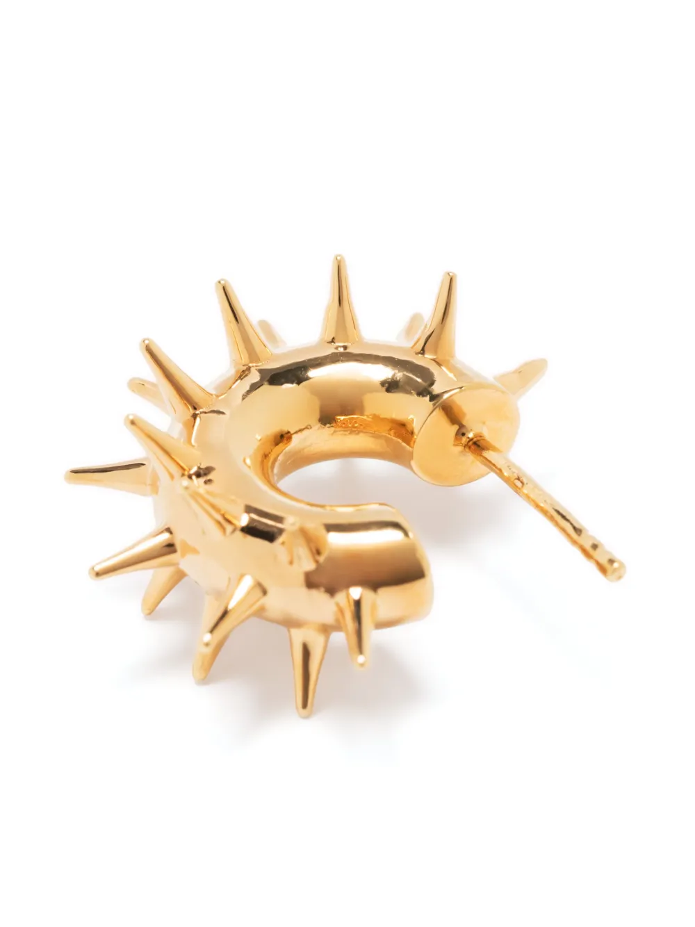  Hugo Kreit Spiky Ear Hoop Earrings - Silver 