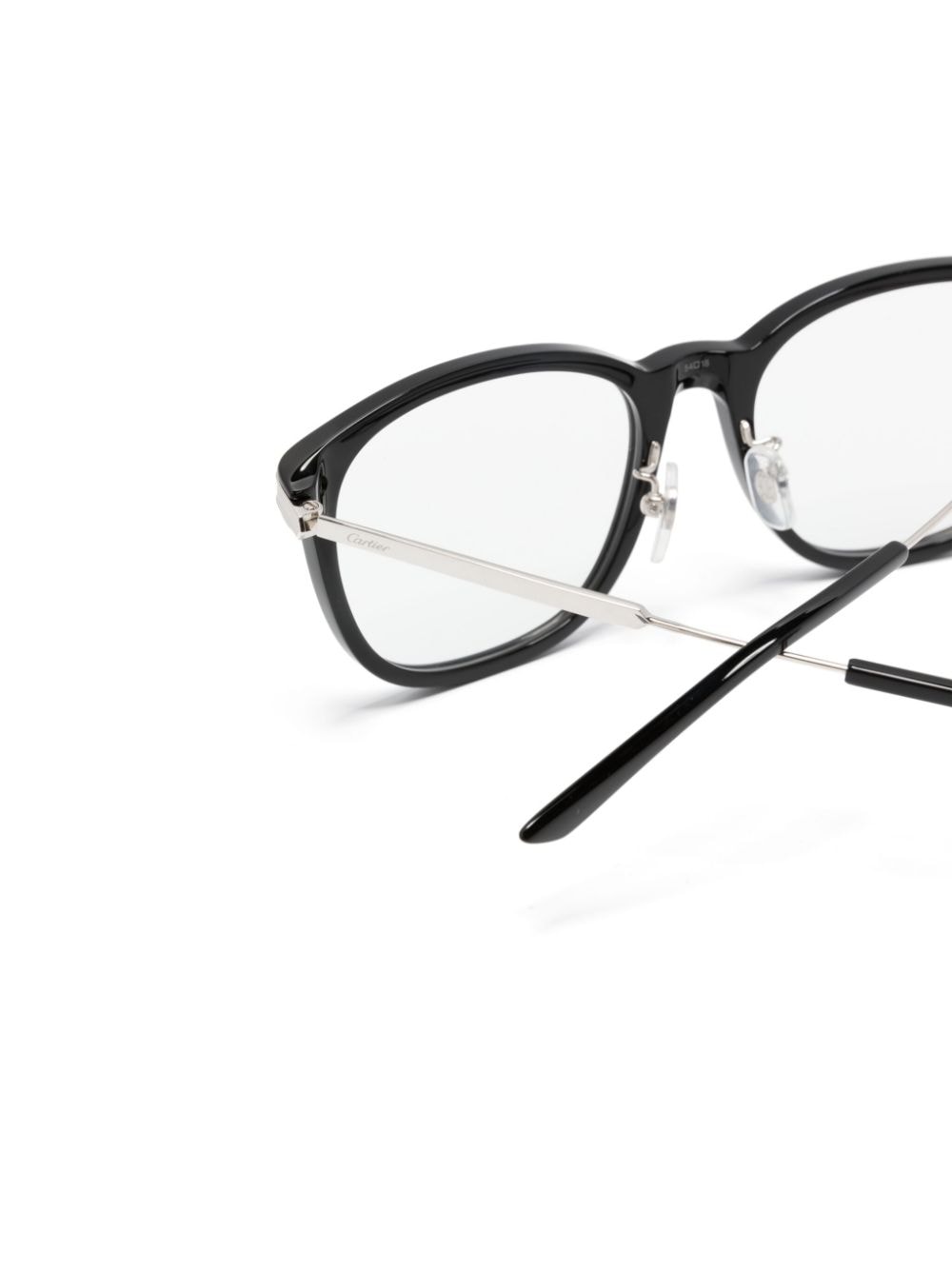 Shop Cartier Ct0454o Square-frame Glasses In Black