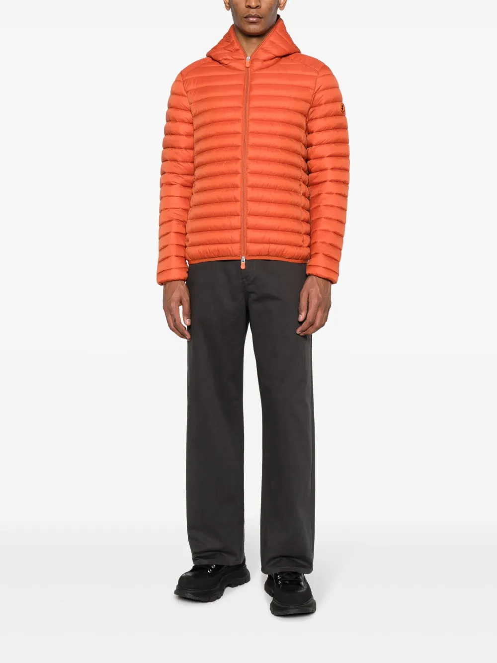 Save The Duck Donald hooded puffer jacket - Oranje