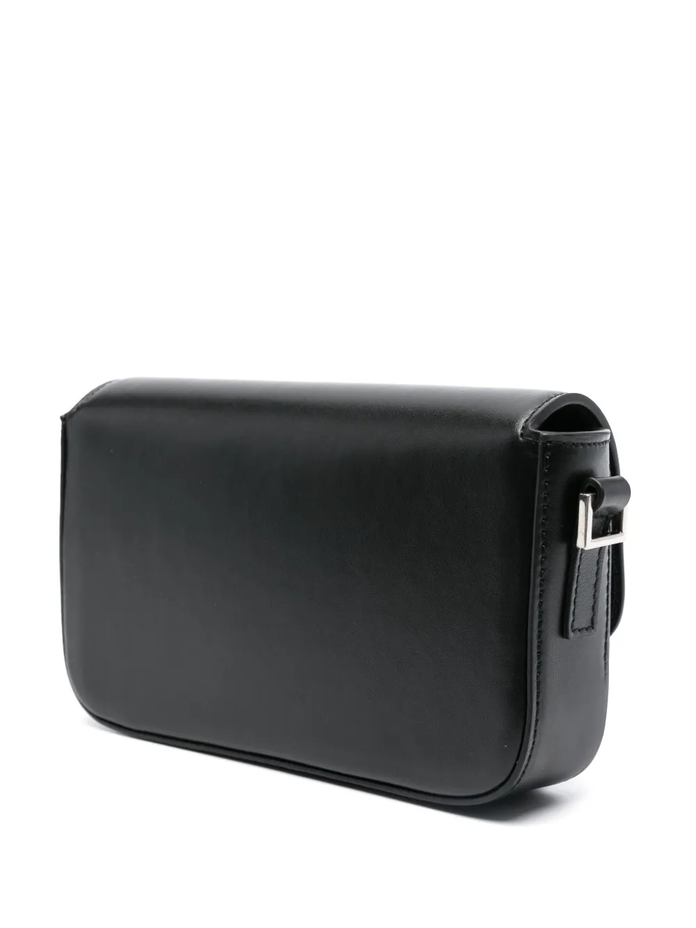  Palm Angels Palm Bridge Leather Shoulder Bag - Black 