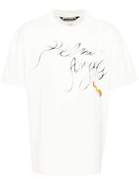 Palm Angels playera Foggy con logo estampado