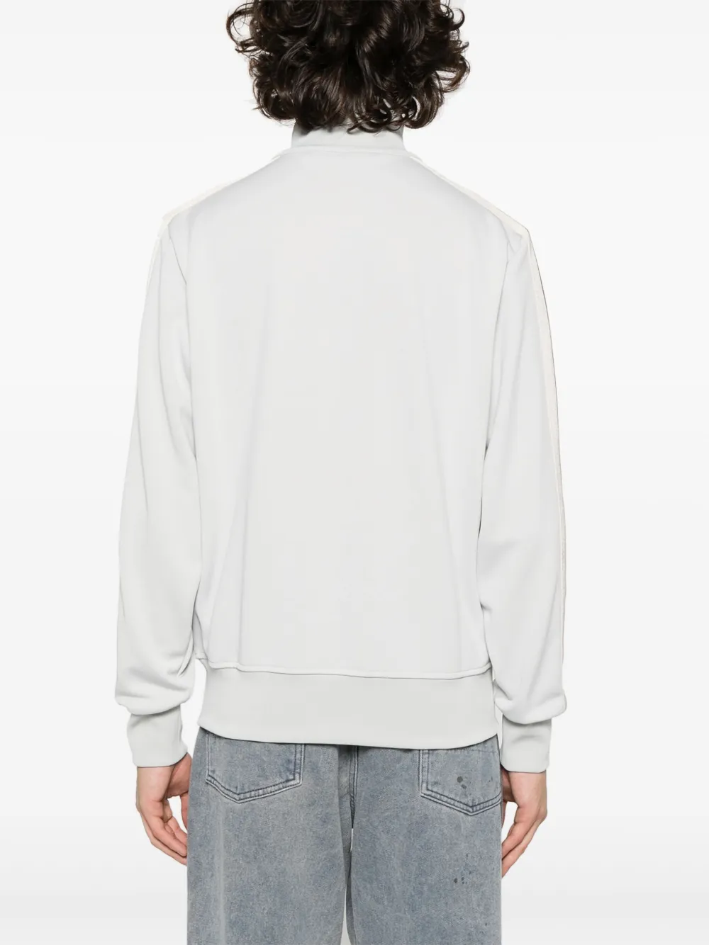 Shop Palm Angels Monogram-embroidered Track Jacket In Grau