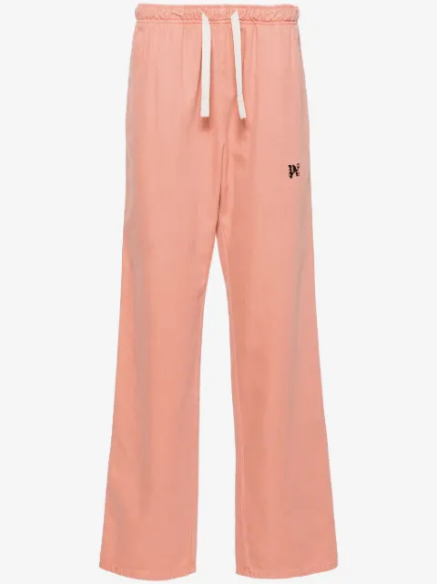 Palm Angels mid-rise straight-leg trousers