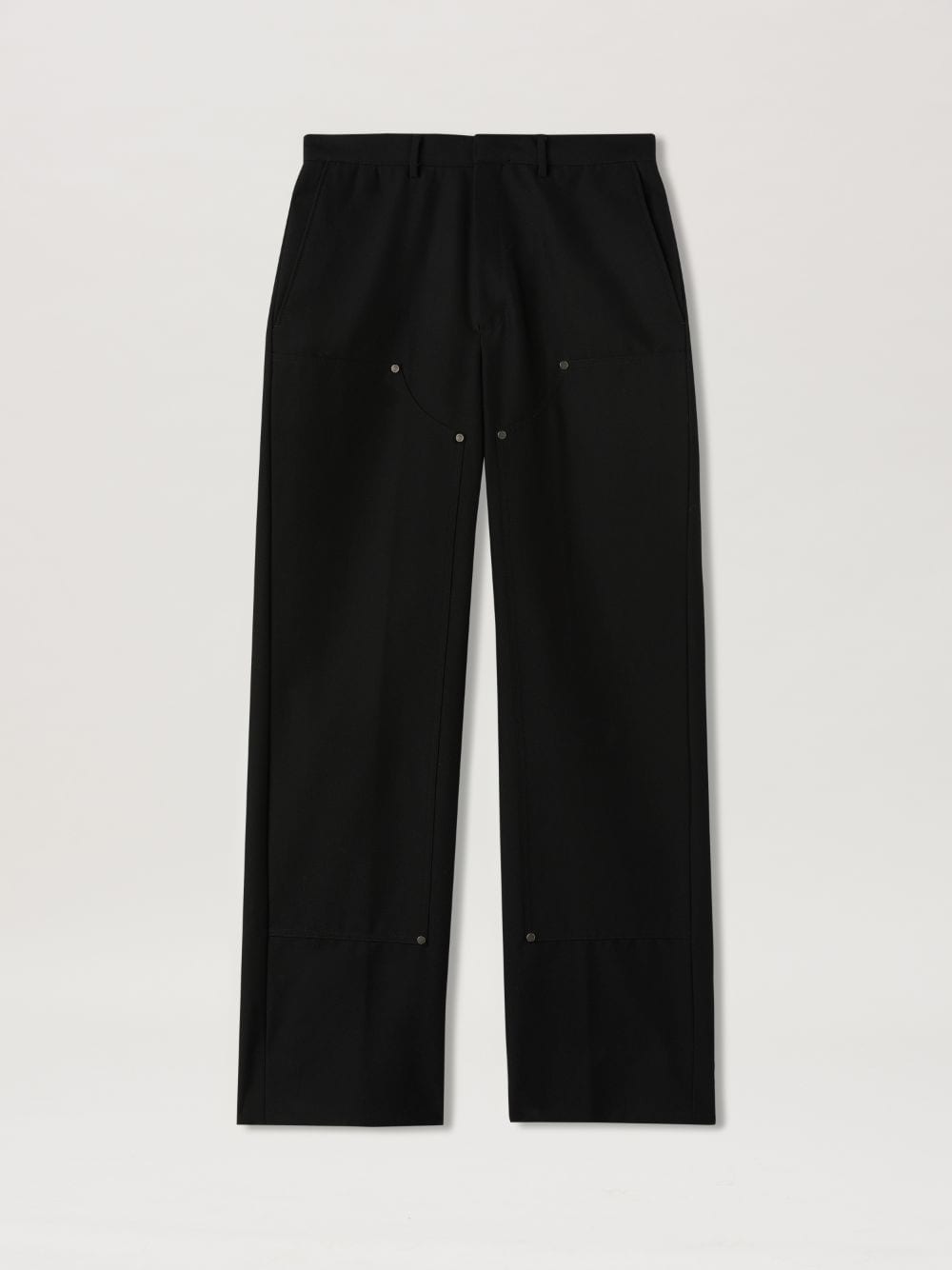 Shop Palm Angels Monogram Workwear Pants In Black