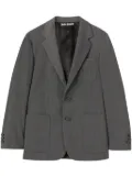 Palm Angels logo-embroidered blazer - Grey