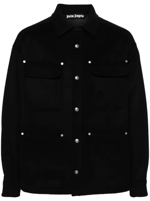 Palm Angels sobrecamisa con detalle de bolsillo