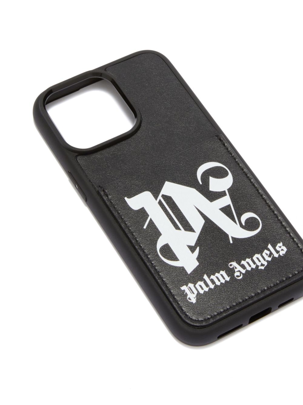 Shop Palm Angels Monogram Iphone 15 Pro Max Case In Black
