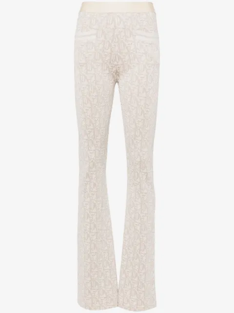 Palm Angels pantalones acampanados con tiro medio