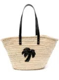 Palm Angels palm-appliqué basket bag - Neutrals