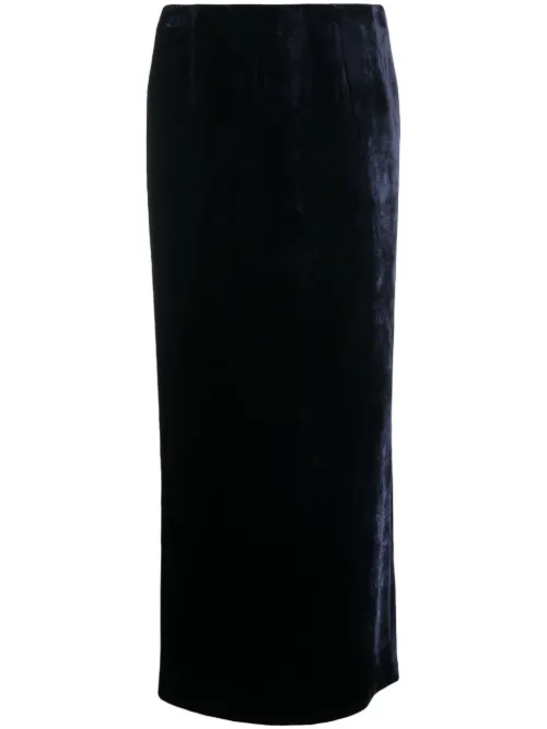 Jupe longue évasée en velours - FENDI - Modalova