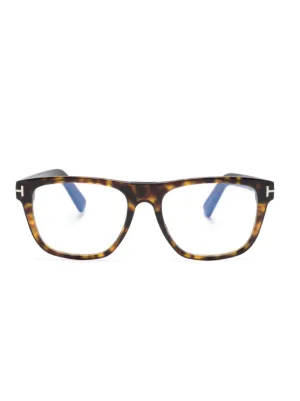 TOM FORD Eyewear トータスシェル ナビゲーターフレーム サングラス