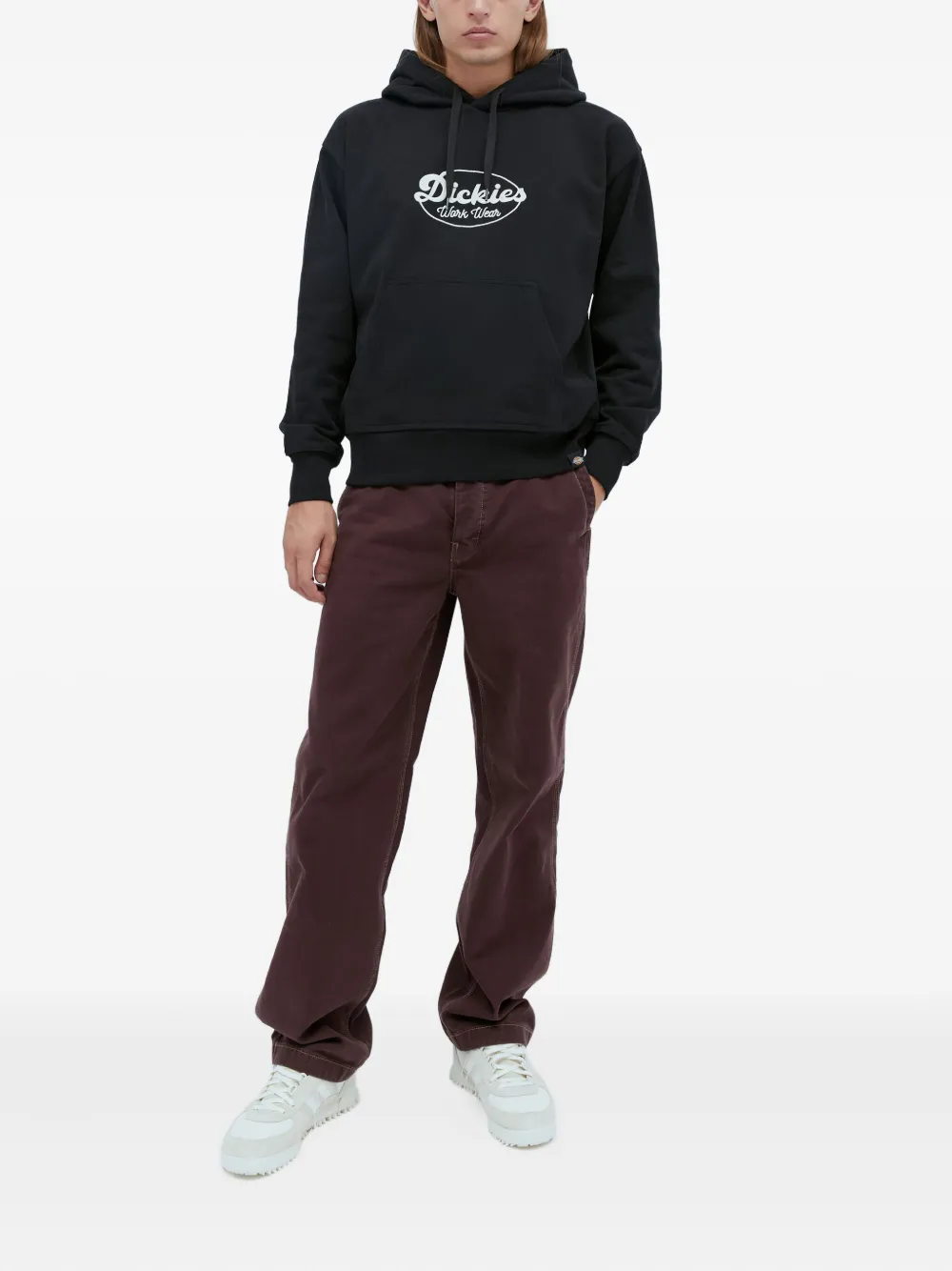 DICKIES Broek met dubbele naald Bruin