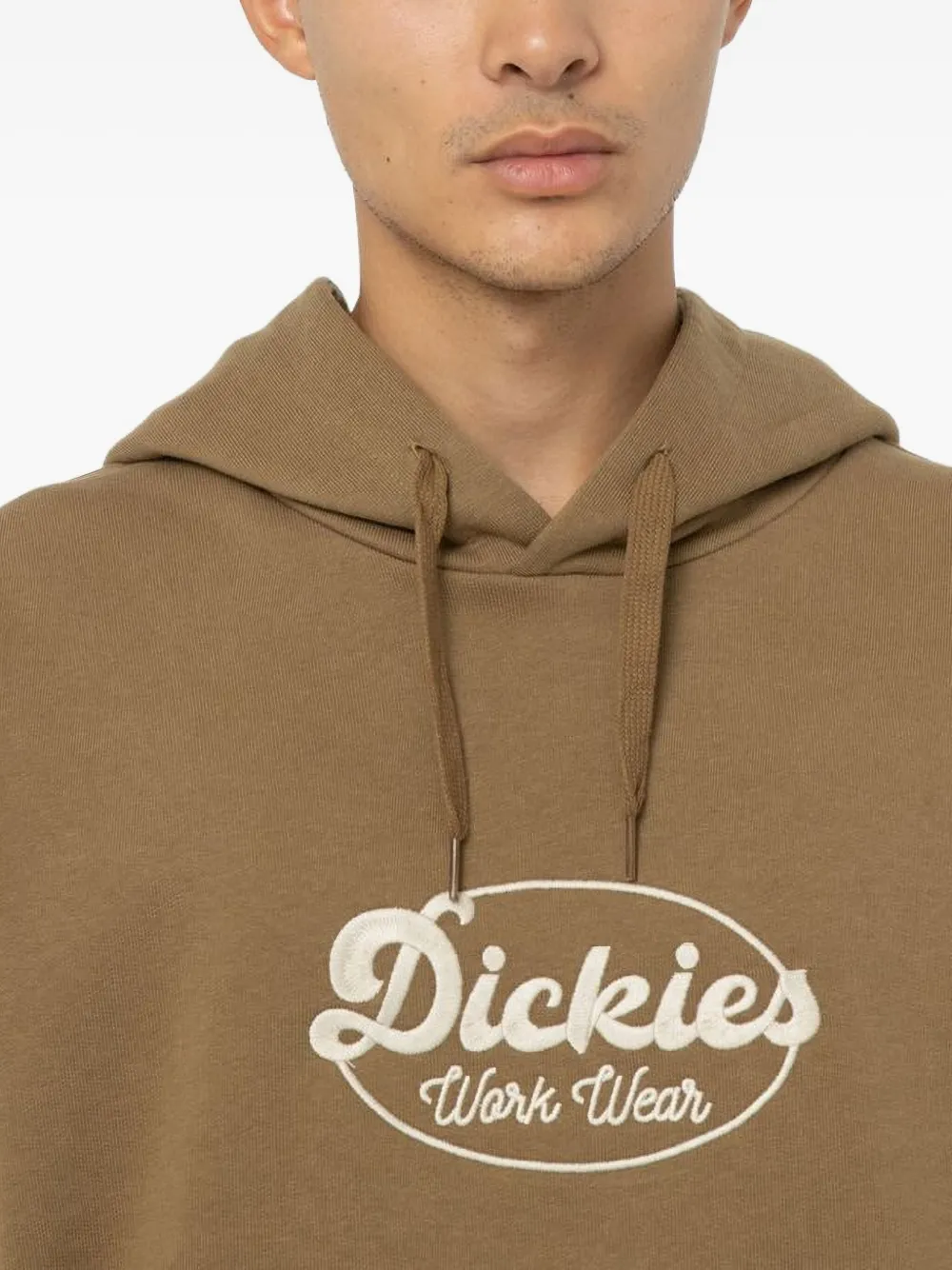 DICKIES Hoodie met logo Bruin