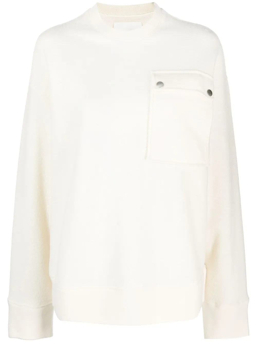 Jil Sander Felted Wool-blend Jumper In Neutrals