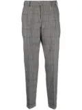 PT Torino plaid virgin wool tapered trousers - Brown