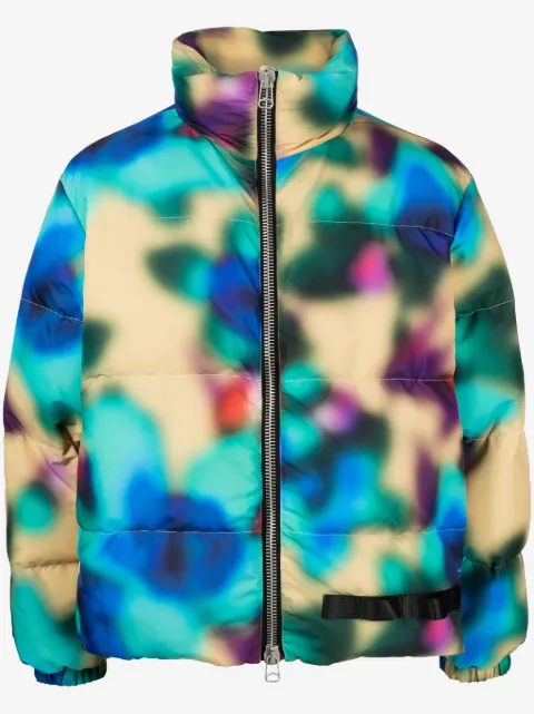 OAMC abstract-print padded jacket 