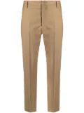 DONDUP Nima cropped flannel trousers - Brown