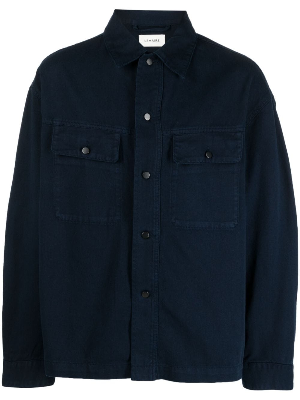 Lemaire Cotton Shirt Jacket In Blue