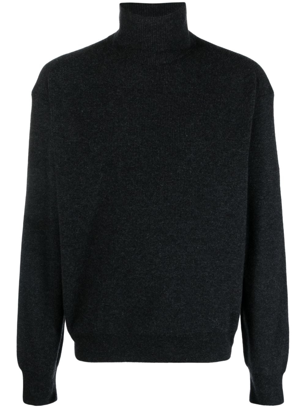 Lemaire Roll-neck Wool Blend Jumper In Grey