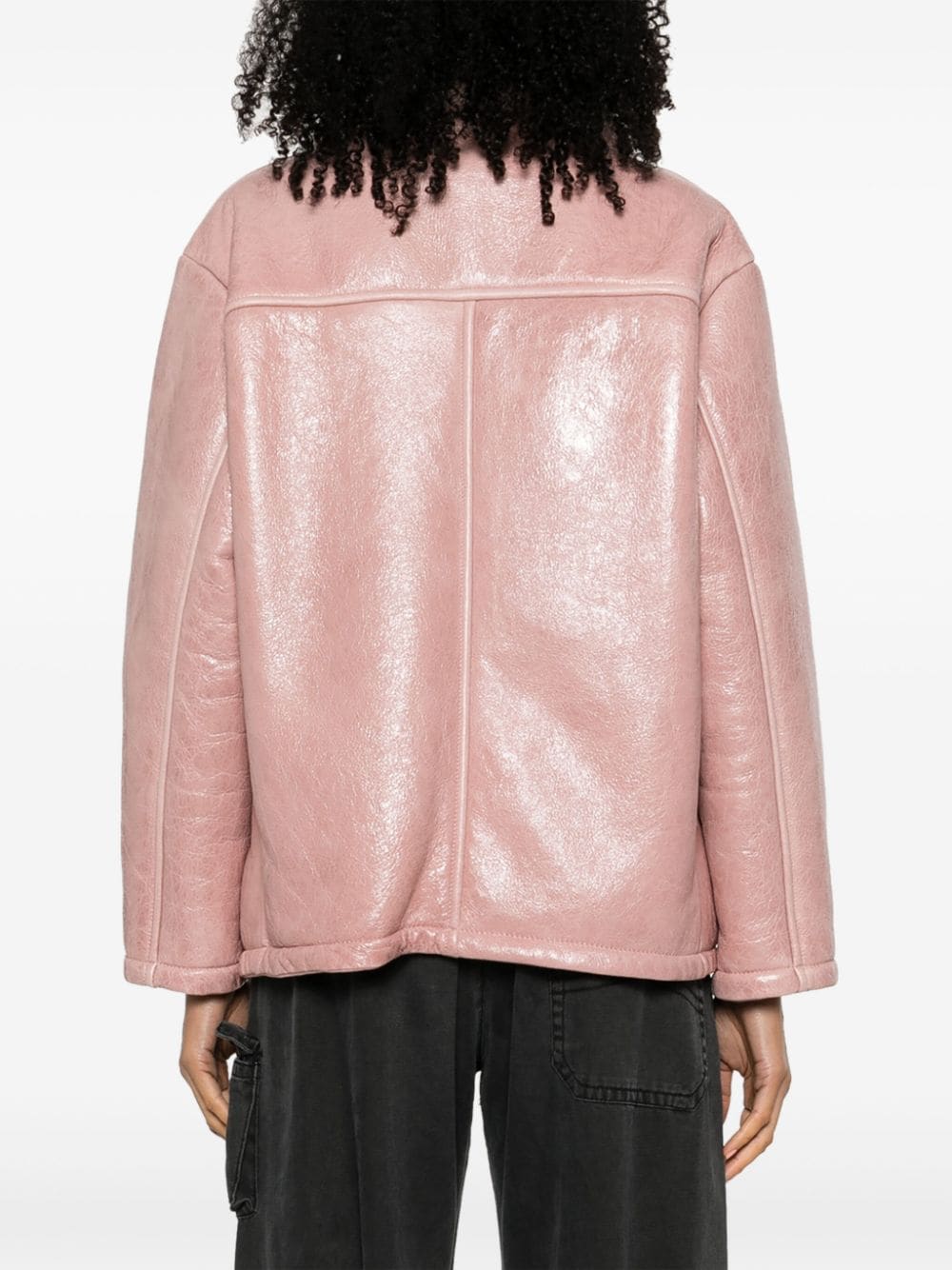 Salvatore Santoro shearling-collar Leather Jacket - Farfetch